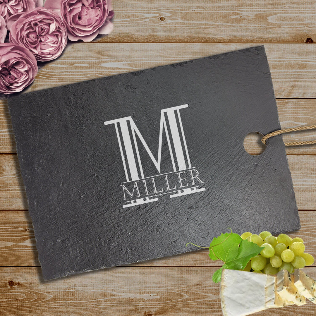 Moderm Monogram Design Cutting Board Couples Gifts, Housewarming Engraved Cutting Board , Wedding Gift For Couples, Bridal Shower Gift