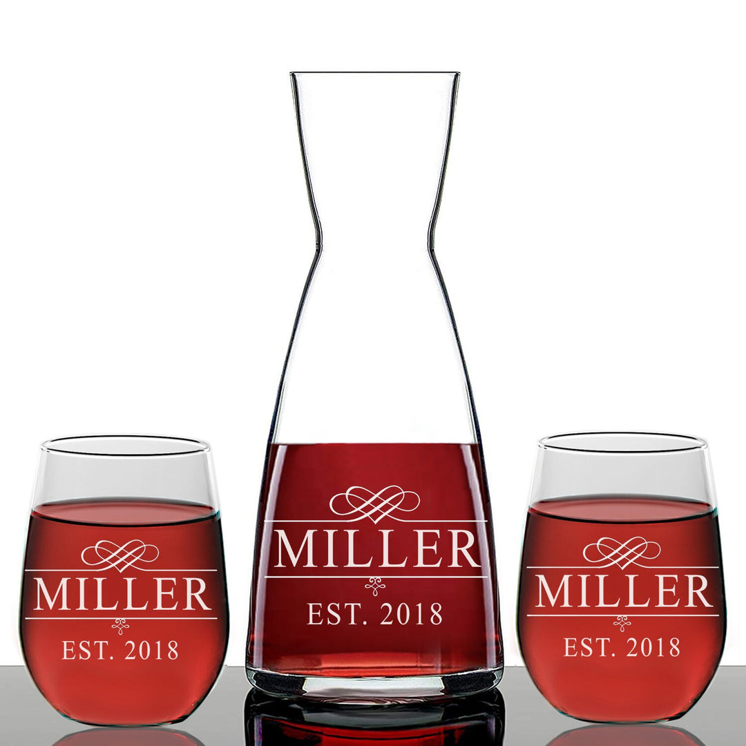 Wine Decanter Gift For Bridesmaid , Bridesmaid Proposal ,Heart Wine Glass Bidesmad Gift ,Personalized Wedding Gift, Engraved Wine Decanter