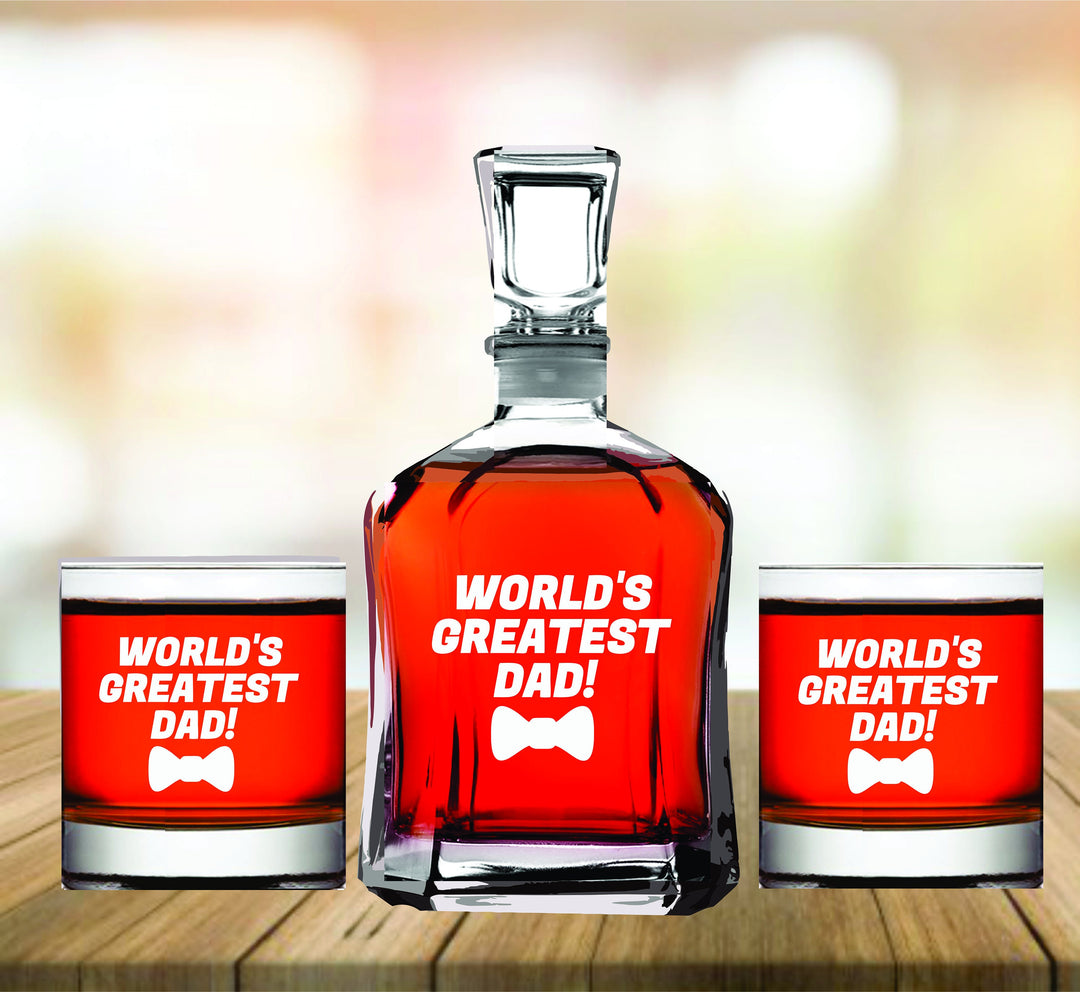 Daddy's Sippy Cup Father's Day Gift, Whiskey Decanter Gift for Dad, Dad Whiskey Decanter set, Man Cave Gift, Dad Whiskey Glass, Father Gift
