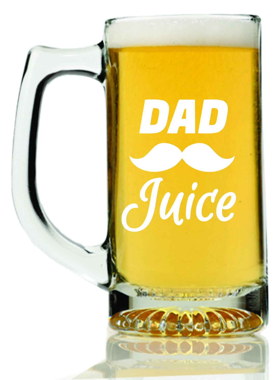 Grandpa's Juice Funny Fathers Day Beer Mug Glass, Grandpas sippy cup, Custom Grandfather Fathers day Beer glass, Father Day Gift Son to Dad