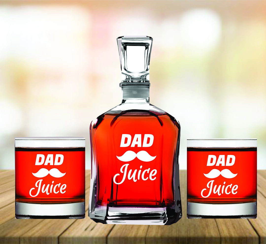 Daddy's Sippy Cup Father's Day Gift, Whiskey Decanter Gift for Dad, Dad Whiskey Decanter set, Man Cave Gift, Dad Whiskey Glass, Father Gift