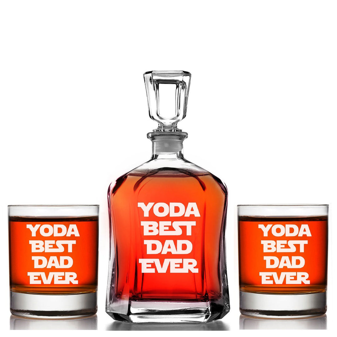 Grandfather's Sippy Cup Father's Day Gift, Decanter Gift for Grandpa, Whiskey Decanter set, Man Cave Gift, Dad Whiskey Glass, Father Gift