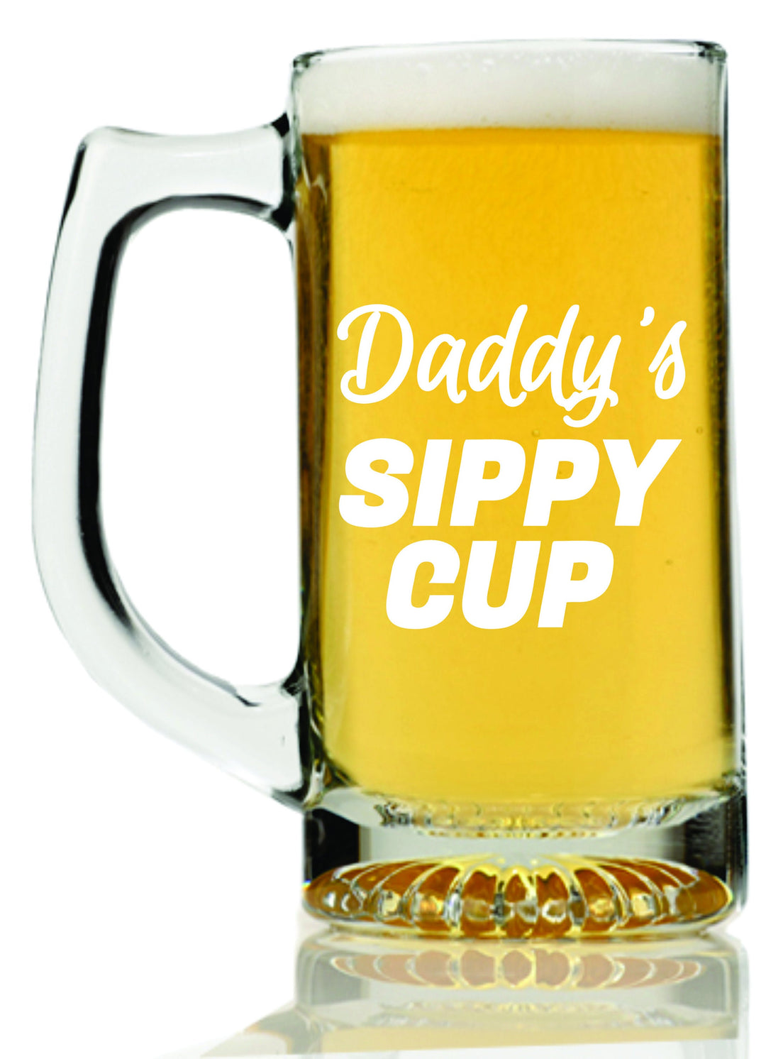 Daddy Juice Father's Day Beer Mug Glass, Dad Juice Custom Fathers day Beer glass, First Father's Day Gift, Best Fathers Day Gift, Son to Dad