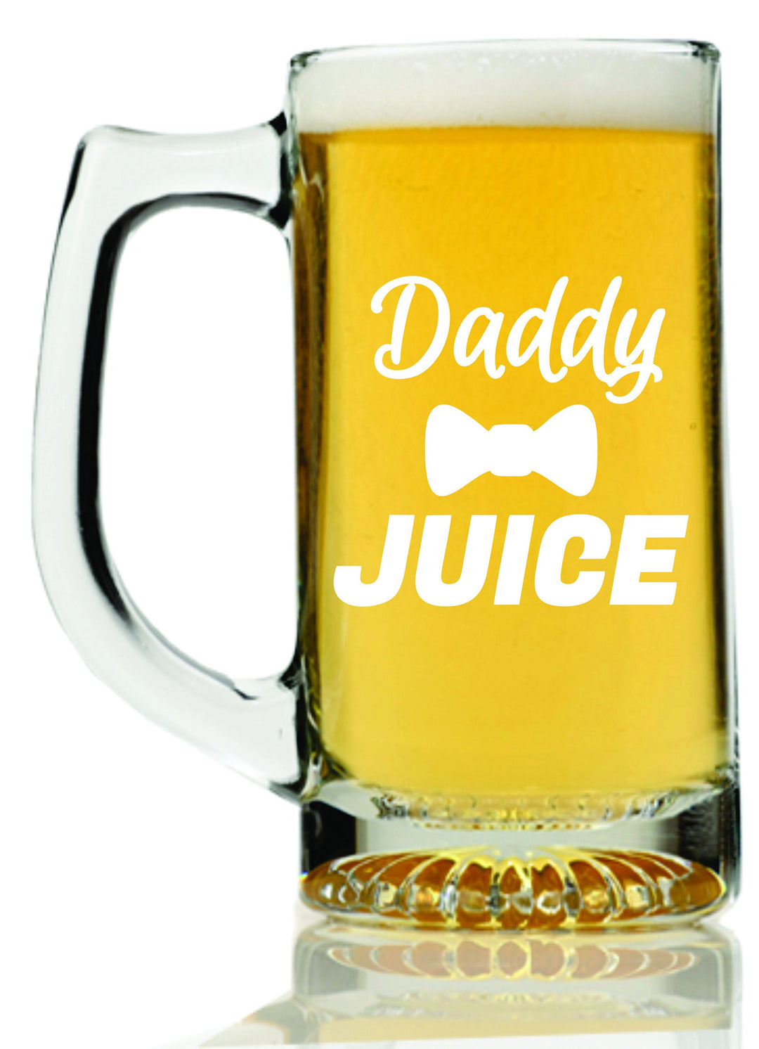 Daddy Juice Father's Day Beer Mug Glass, Dad Juice Custom Fathers day Beer glass, First Father's Day Gift, Best Fathers Day Gift, Son to Dad