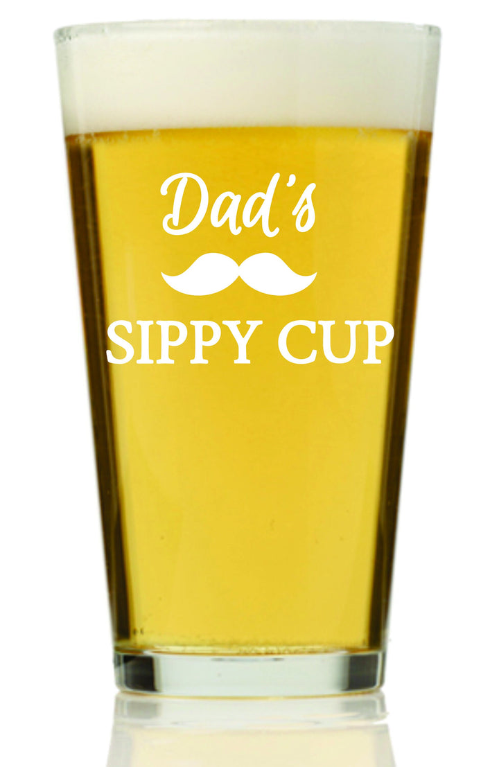 World's Greatest Dad Pint Beer Glass, Best Dad Ever Custom Beer Mug glass, First Fathers Day Gift, Best Fathers Day Gift, Daughter to Dad
