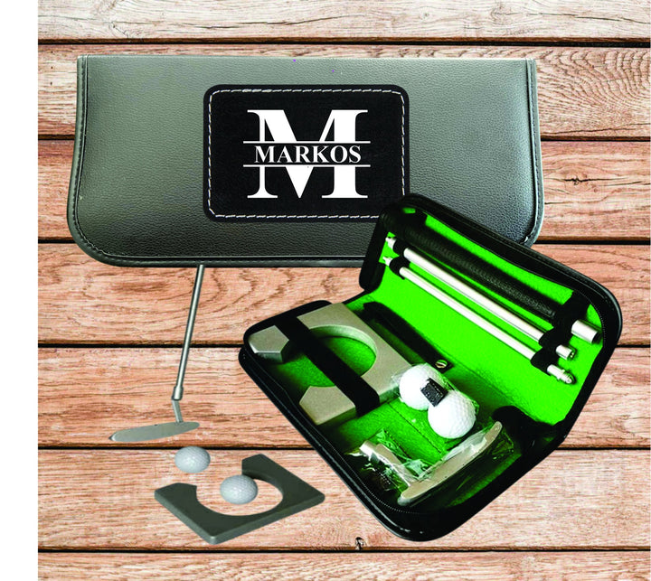 Golf Putting Gift Set, Golf Birthday Gift, Golf Putter Cup and Balls, Indoor Golf Putter Practice, Retirment gift, Golf Gifts for Men