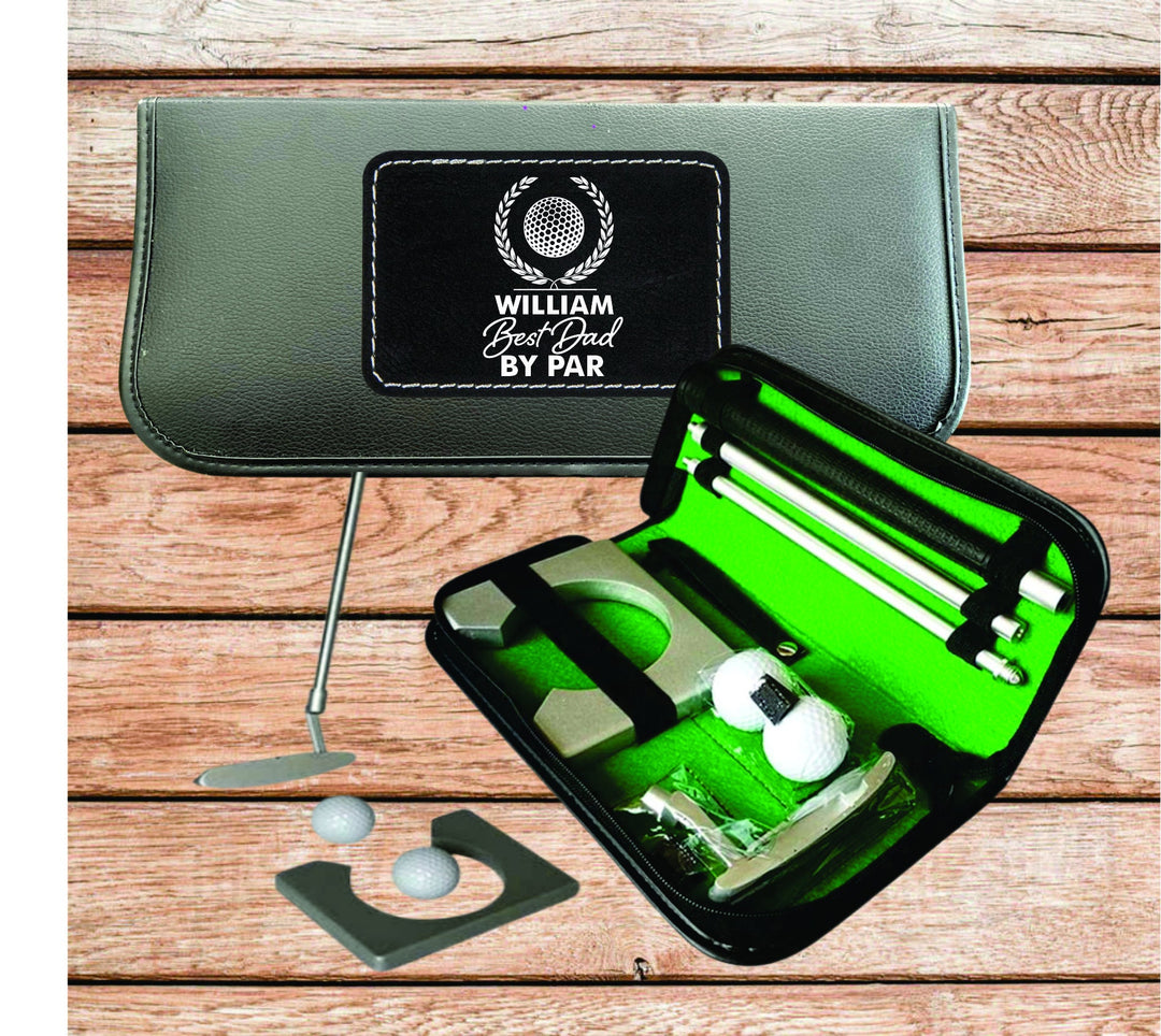 Golf Putting Gift Set, Golf Birthday Gift, Golf Putter Cup and Balls, Indoor Golf Putter Practice, Retirment gift, Golf Gifts for Men