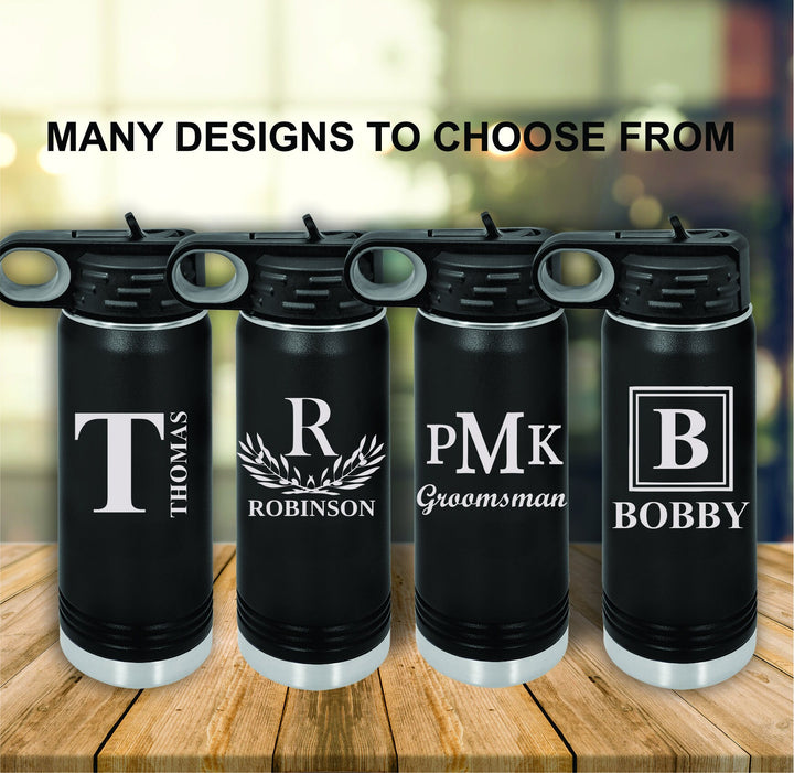 Groomsmen Personalized Insulated Water Bottle, Groomsman Stainless Steel Water Bottle, Bachelor Party Gift, Groomsmen Proposal, Bridal Party