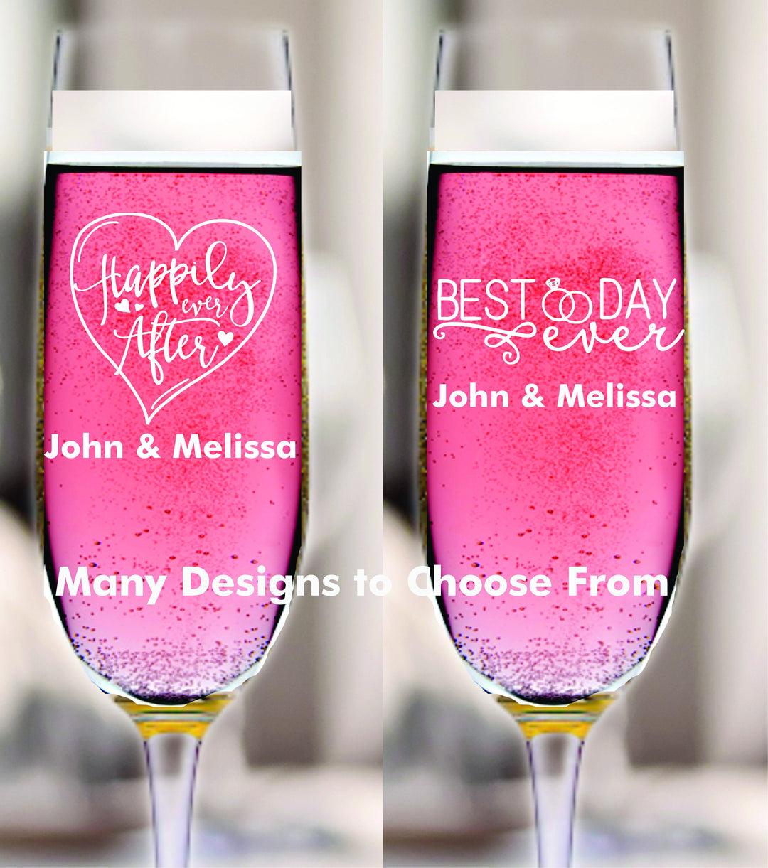Monogram 12 pcs Champagne Glass Wedding Favors, Unique Wedding Favors, Engraved Champagne Flutes, Toasting Flute Favors, Party Favors