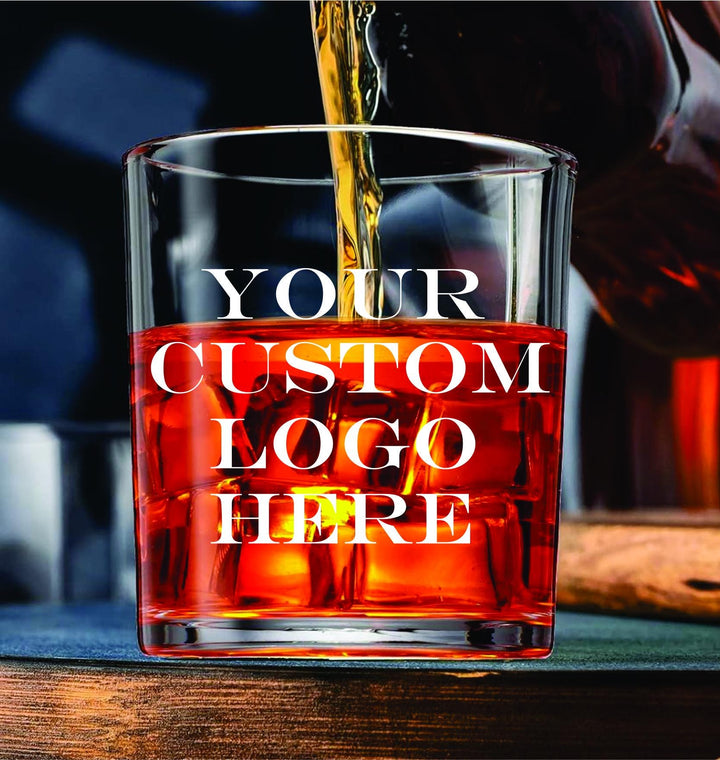 12 Pc Set Custom Logo Shot Glasses - Laser Engraved - Corporate Gifts - Business Logo Shot Glass - Company Christmas Party Gift -Gift Client
