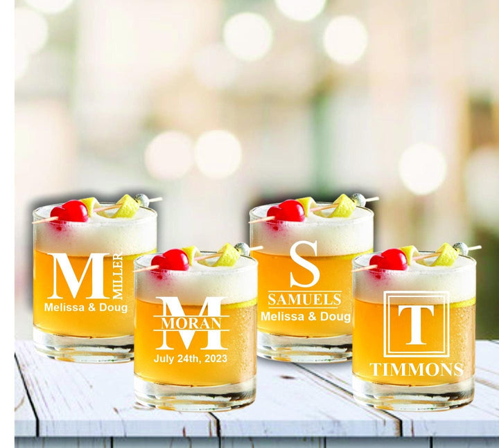 Whiskey Rocks Glass Wedding Favors, Best Day Ever, Bourbon Glass Wedding Favor, Personalized Whiskey Glasses, Custom Wedding Party Favors