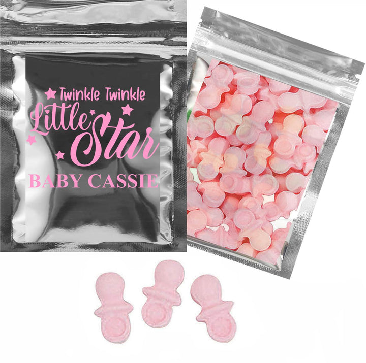 Baby Shower Candy Bag Favors, Twinkle Little Star, Personalized Party Favor, Personalized, Edible Party Favor for Baby Reveal, Sprinkle