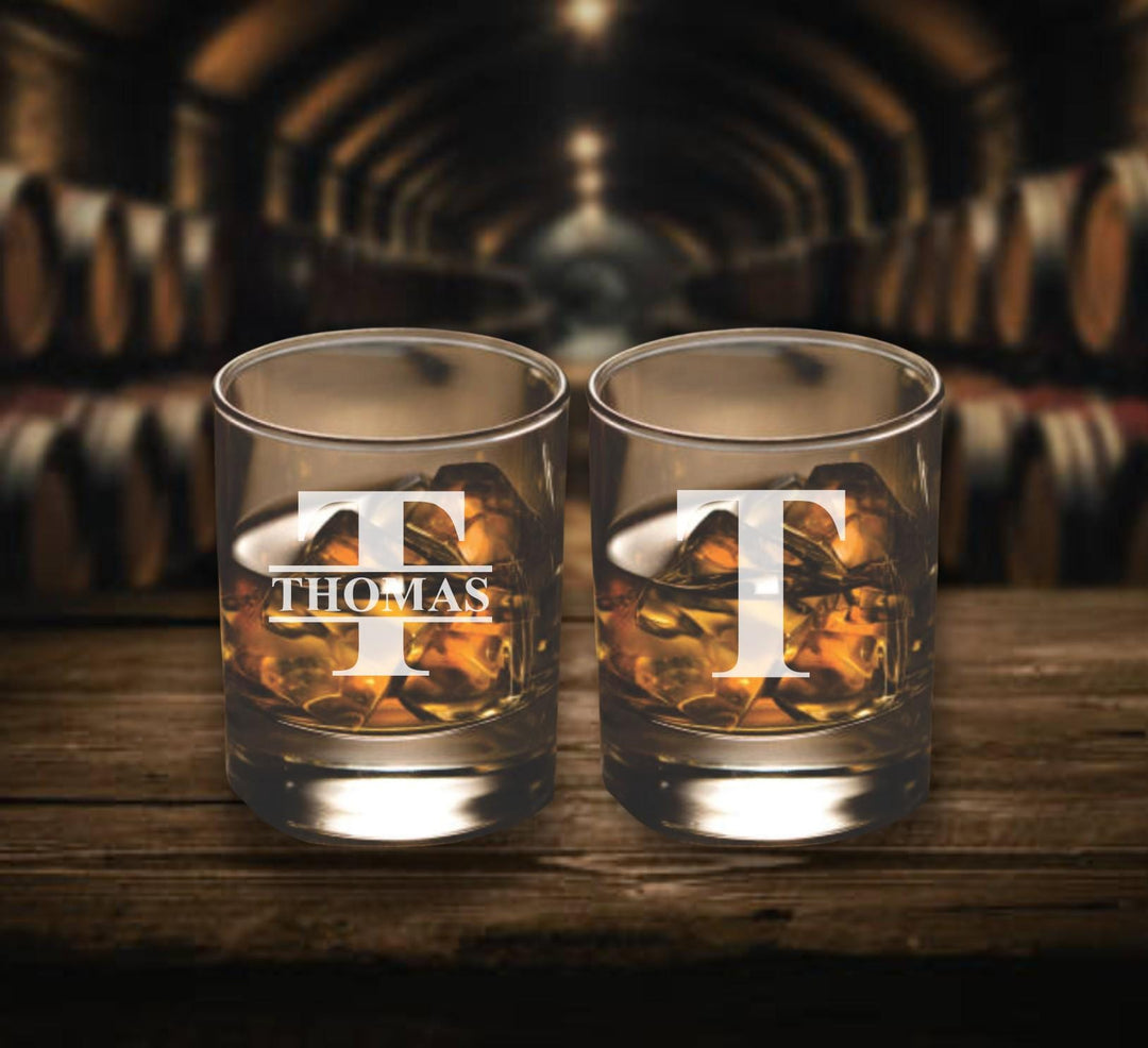 Personalized Gift for Men, Custom Whiskey Glasses, Gift for Dad, Bourbon Glass Gift, Birthday Gift, Gift for Dad, Father's Day, Husband Gift