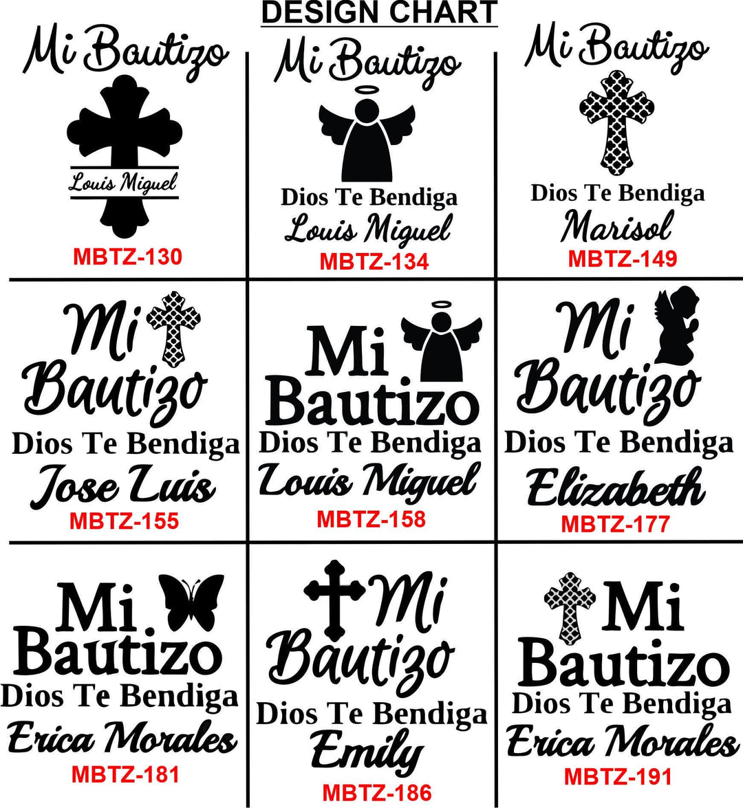 Personalized Mi Bautizo Christening Candle Favors - Custom Baptism Favors - Christening Party favor - Religious Candle Favor - Set of 12