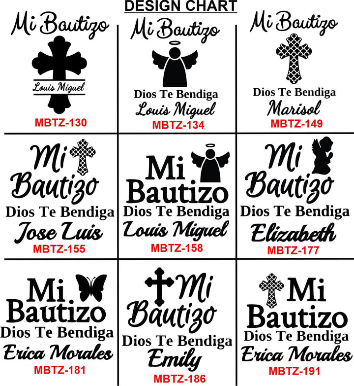 Personalized Mi Bautizo Christening Candle Favors - Custom Baptism Favors - Christening Party favor - Religious Candle Favor - Set of 12