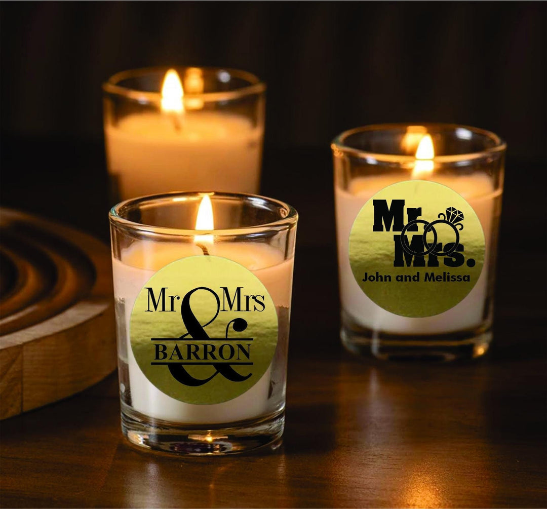Endless Love Wedding Candle Favors, Custom Wedding Favor, Bridal Shower Party Favors, Wedding Reception Favors, Mr & Mrs Wedding Party Favor