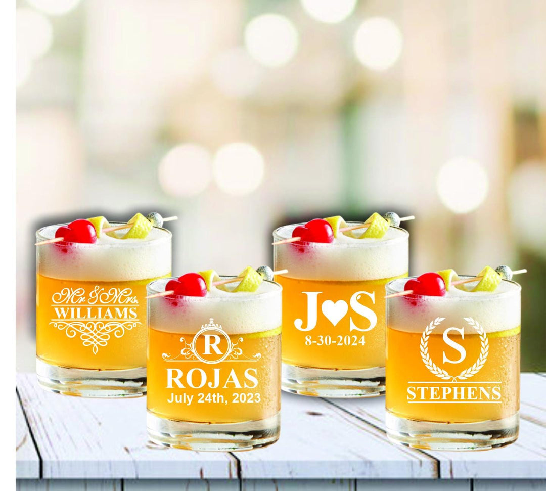 Whiskey Rocks Glass Wedding Favors, Best Day Ever, Bourbon Glass Wedding Favor, Personalized Whiskey Glasses, Custom Wedding Party Favors