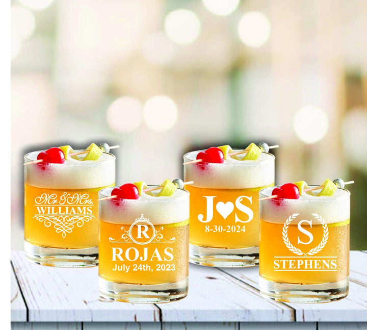 Whiskey Rocks Glass Wedding Favors, Best Day Ever, Bourbon Glass Wedding Favor, Personalized Whiskey Glasses, Custom Wedding Party Favors