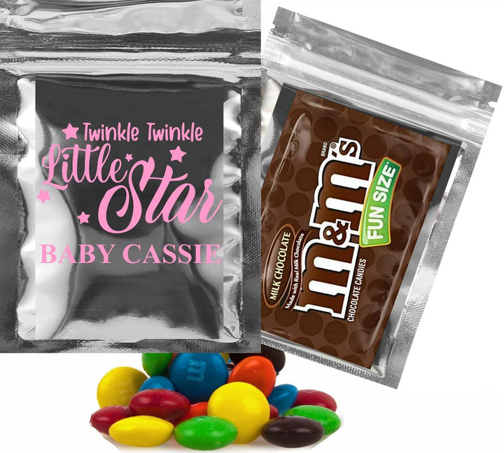Baby Shower Candy Bag Favors, Twinkle Little Star, Personalized Party Favor, Personalized, Edible Party Favor for Baby Reveal, Sprinkle