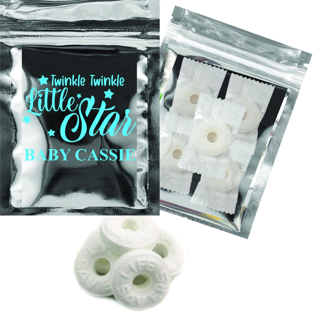 Baby Shower Candy Bag Favors, Twinkle Little Star, Personalized Party Favor, Personalized, Edible Party Favor for Baby Reveal, Sprinkle