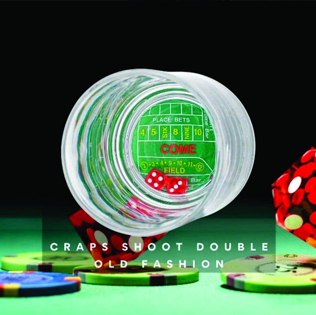 Custom Whiskey Glasses for Dad, Golf Dad Gift, Dad Gift from Son, Casino Theme, Roulette or Craps Glass, Hole in 1 Father’s Day Gift