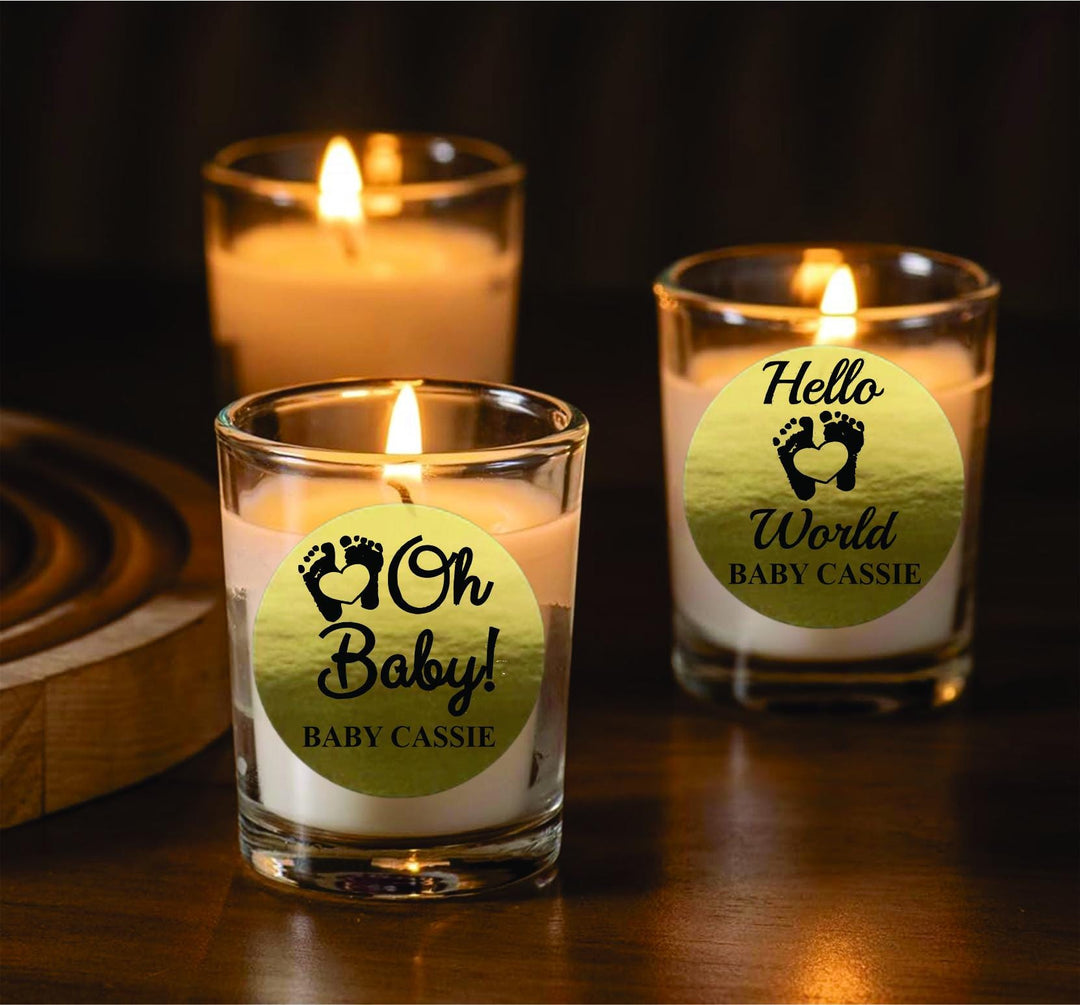 Custom Little Man Candle Favors, Personalized Baby Party Favor, Gender Reveal Candle Favor, Baby Sprinkle Party Favors, Baby Boy, Baby Girl