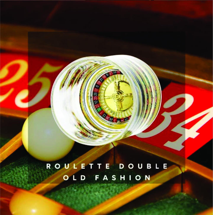 Groomsmen Roulette Whiskey Glass Gift - Old Fashioned Bourbon Glass - Groomsmen Proposal - Craps Table Scotch - Vegas Theme Bachelor Party
