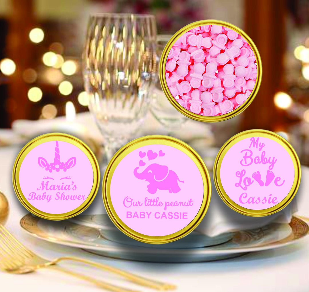 A little Pumpkin is on the Way Baby Shower Favors, Baby Sprinkle, Personalized Mint Tin Party Favor, Baby Girl or Boy, Baby Shower Keepsakes