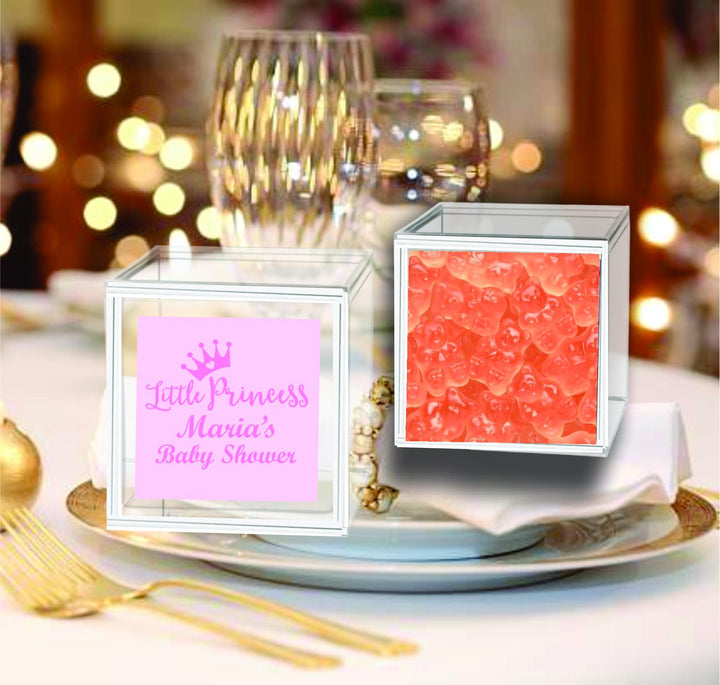 Personalized Baby Shower Mint Candy Container Favors, Clear Candy Box Party Favor, Oh Baby Favor, Gummy Bear Candy Containers, Baby Sprinkle