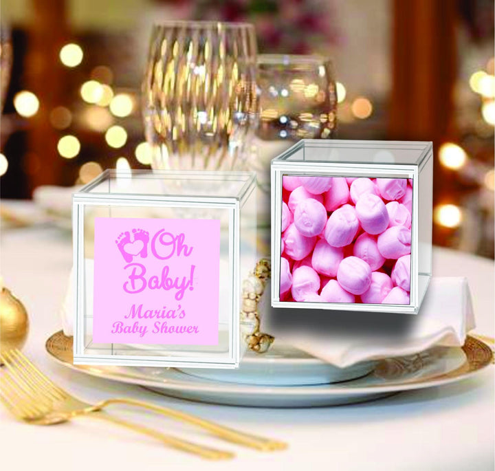 Customized Mint Candy Box Baby Shower Favors, Tutu Cute Ballerina Candy Container Party Favor, Girl or Boy Mints, Baby Sprinkle Shower Party