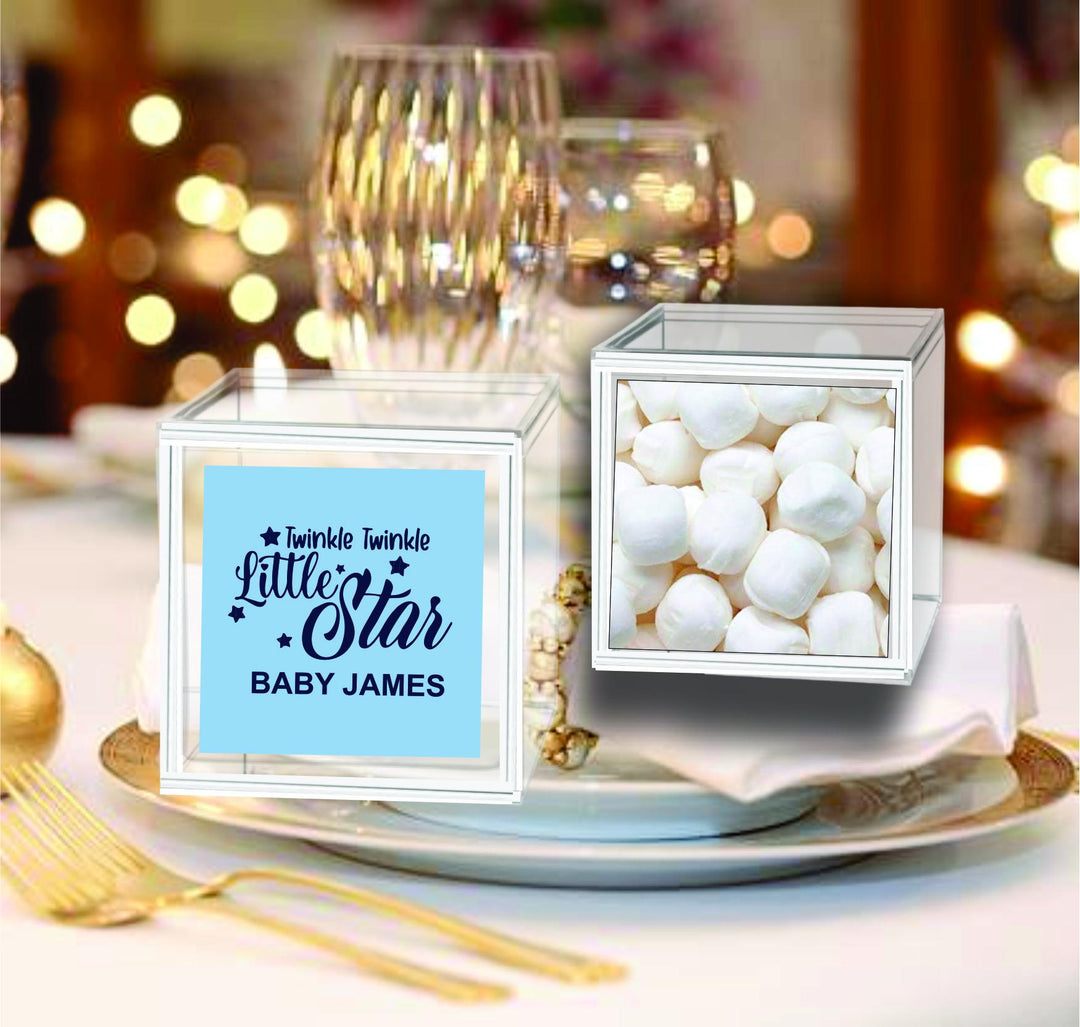 Personalized Baby Shower Mint Candy Container Favors, Clear Candy Box Party Favor, Oh Baby Favor, Gummy Bear Candy Containers, Baby Sprinkle
