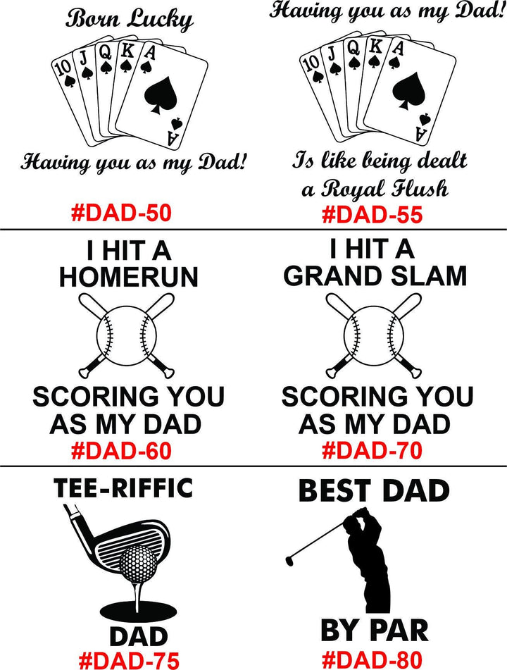 Born Lucky Dad Personalized Poker Set, Gift for Dad, Father’s Day Gift, Custom Poker Set from Son or Daughter, Poker Gift Set for Men