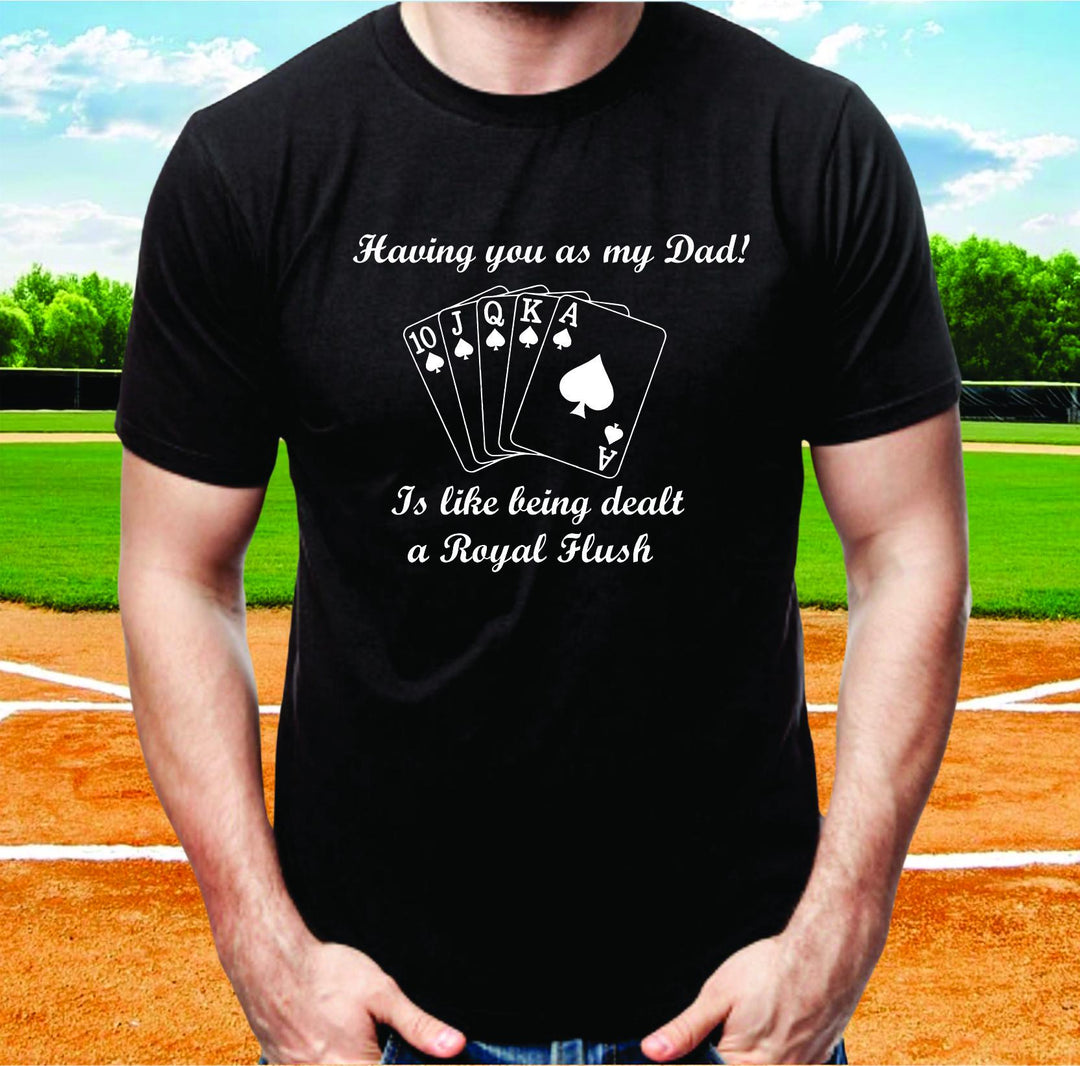 Funny Dad Poker Shirt, Dad's, New Dad, Dad Gift from Son, Funny Father’s Day Gift for Dad, Dad Tee, Poker Dad T-Shirt, Gift from Daughter