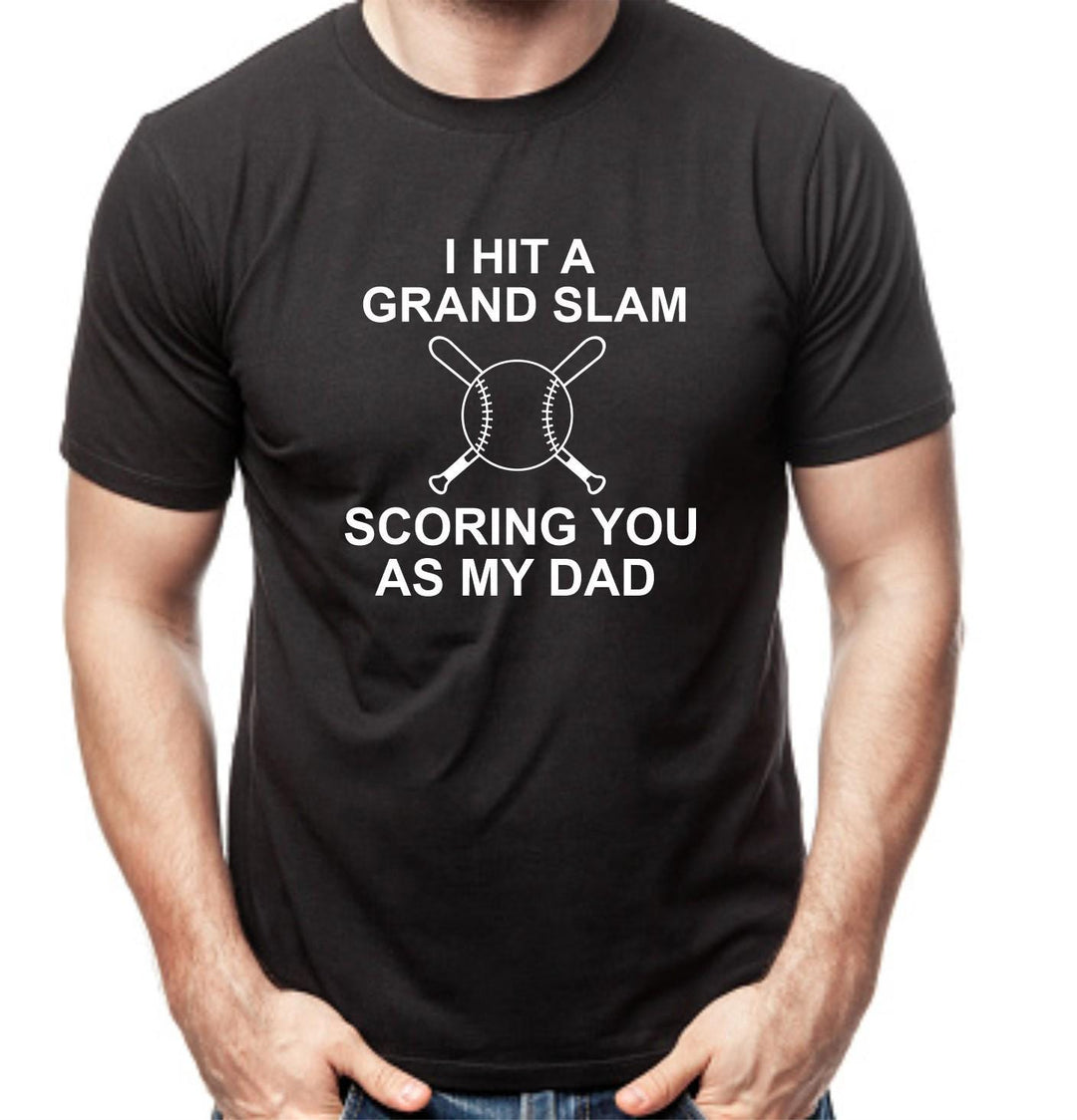 Custom Baseball Dad T-shirt, Fun Father's Day Gift, Gift for New Dad, Baseball Dad, Dad Gift from Son, Gifts for Husband, Dad Birthday Gift