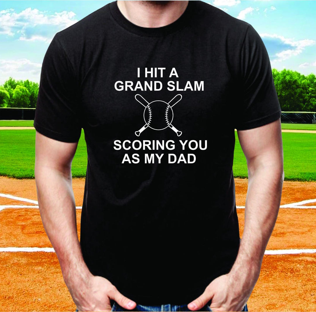 Custom Baseball Dad T-shirt, Fun Daddy Gift, Gift for New Dad, Baseball Dad, Dad Gift from Son, Father’s Day Gift for Dad, Sports Dad Tee