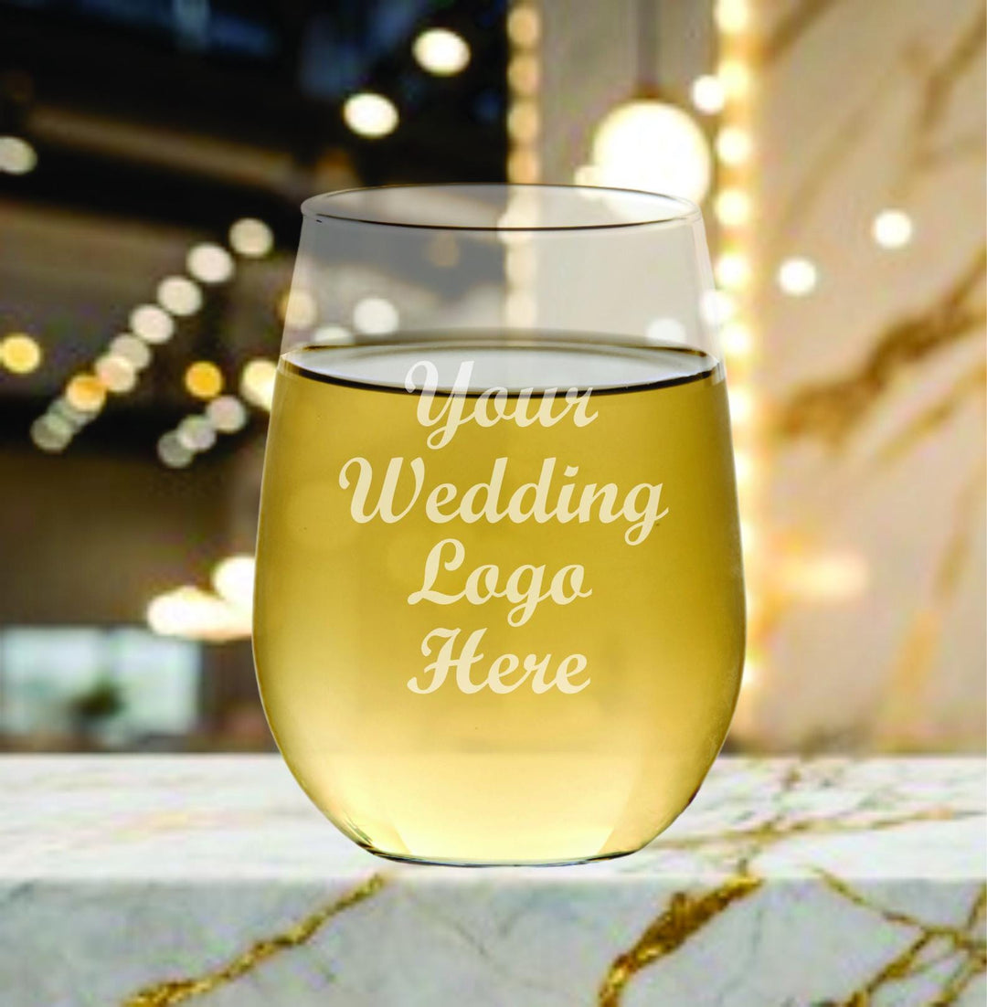 Bulk Wine Glass Wedding Favors, Personalized Engraved Glasses , Wedding Party favor, Stemless Wine Glass Wedding Favors, Wedding Guest favor