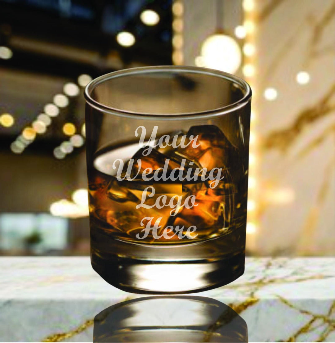Custom Logo Whiskey Rocks Glass Birthday Favors, Personalized Engraved Glasses, Birthday Party Gifts, Aged To Perfection, Bulk Party Favors