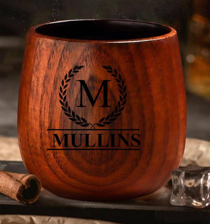 Personalized Groomsman Gift • Charred Wood Bourbon Glass or 2-Cup Set with Whiskey Stones • Groomsmen Proposal • BestMan Gifts