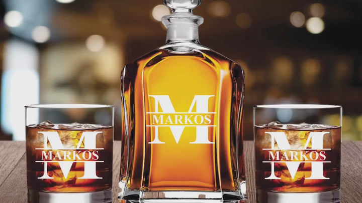 Personalized Bachelor Party Gifts, Whiskey Glass Decanter, Best Man Bachelor Party, Man Party Gift, Groomsmen Party Gift, Decanter Gift