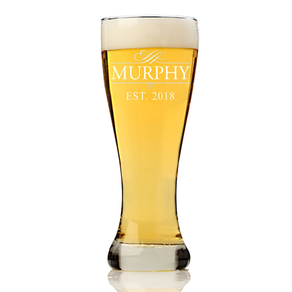 Custom Engraved Personalized Beer Glass, Custom Monogram Beer glass, Personalized Beer Glass ,Engraved Beer Mugs, Groomsman Gifts