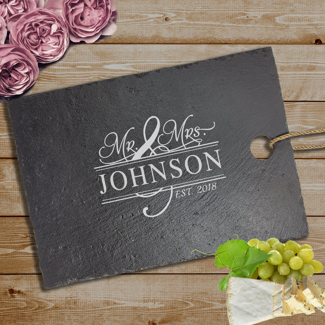 Custom Mr and Mrs Cutting Board Couples Gifts, Housewarming Engraved Cutting Board , Wedding Gifts For Couples, Bridal Shower Gifts, Rustic