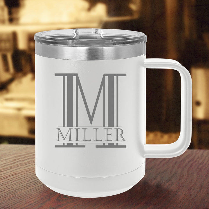 Monogram Personalized Coffee Mug Gifts for Couples, Insulated Travel Mug, Engagement Coffee Mug Gift, Vacuum Insulated Mug, Wedding Gifts