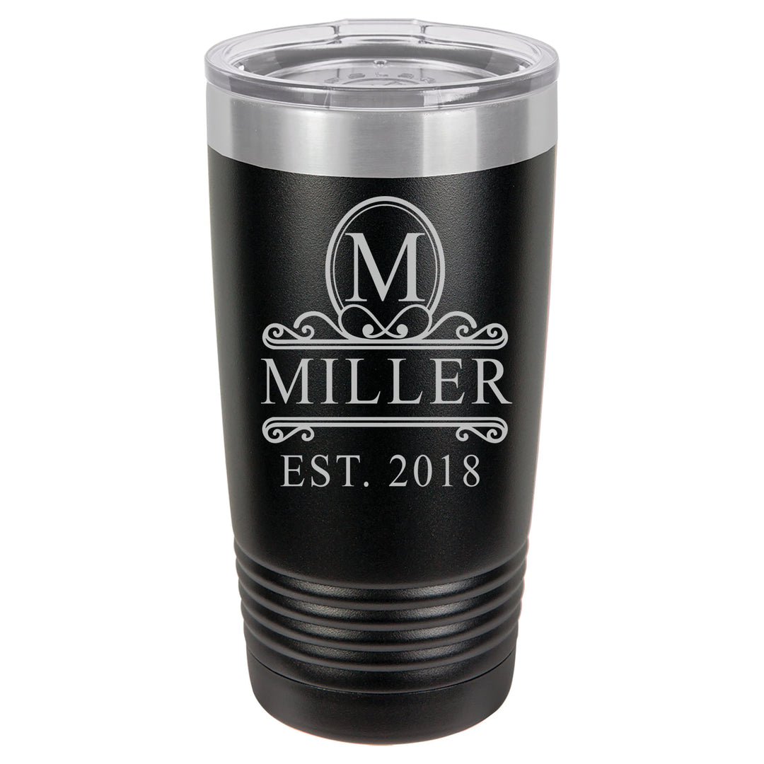 Insulated Travel Tumbler Gift Personalized, 20 oz. Vacuum Insulated Tumbler with Lid , Insulated Tumbler Groomsman Gifts, Bridesmaid Gifts