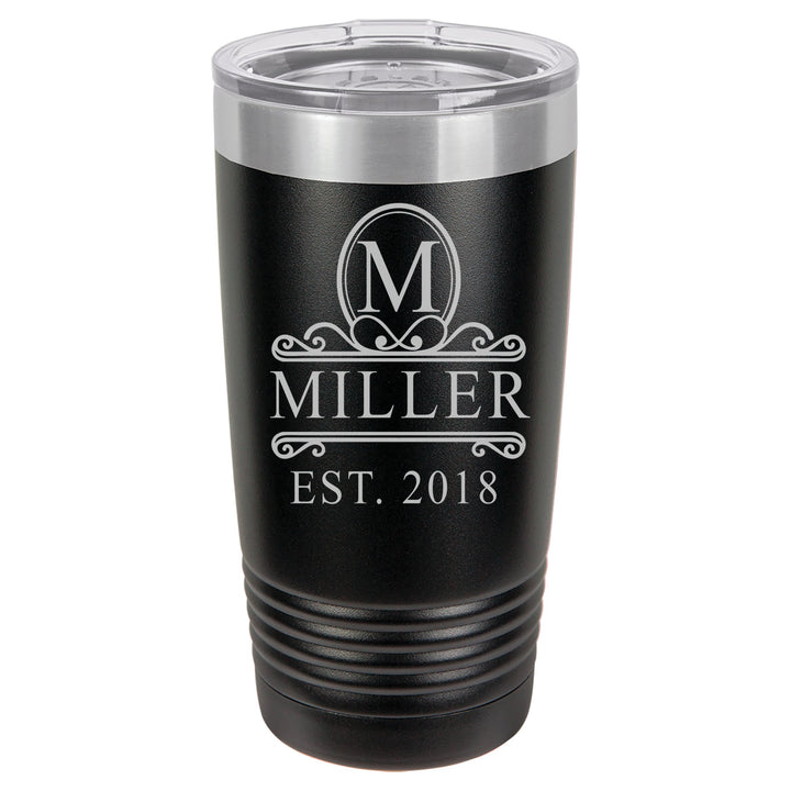 Insulated Travel Tumbler Gift Personalized, 20 oz. Vacuum Insulated Tumbler with Lid , Insulated Tumbler Groomsman Gifts, Bridesmaid Gifts