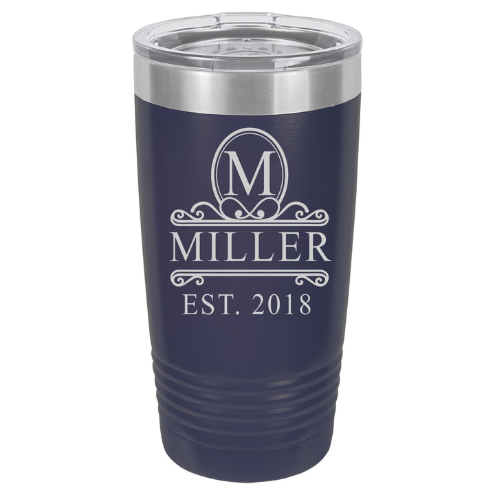 Insulated Travel Tumbler Gift Personalized, 20 oz. Vacuum Insulated Tumbler with Lid , Insulated Tumbler Groomsman Gifts, Bridesmaid Gifts
