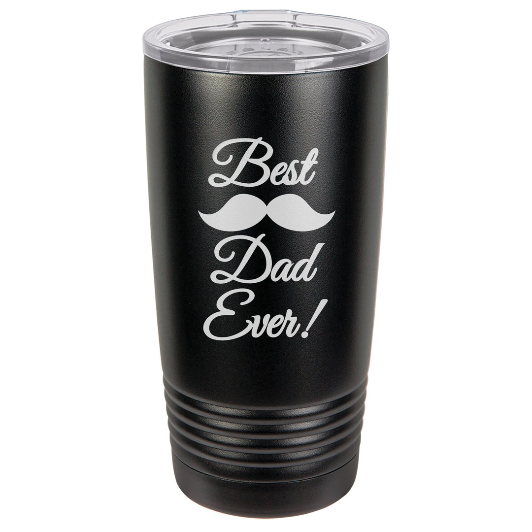 Best Dad Ever Custom Insulated Travel tumbler Father's Day Gift, 20 oz. Vacuum Insulated Tumbler with Lid , New Dad Gift, Man cave gift