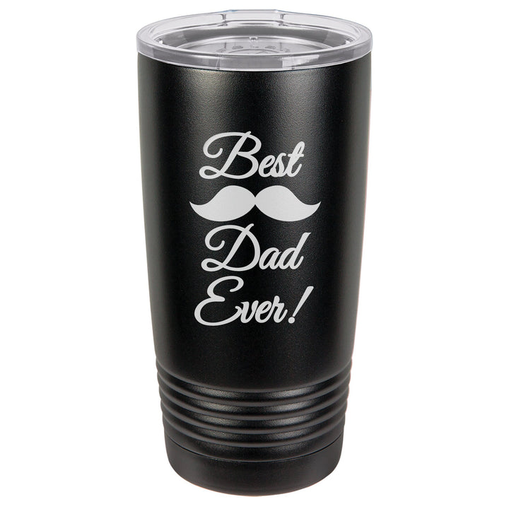 Best Dad Ever Custom Insulated Travel tumbler Father's Day Gift, 20 oz. Vacuum Insulated Tumbler with Lid , New Dad Gift, Man cave gift