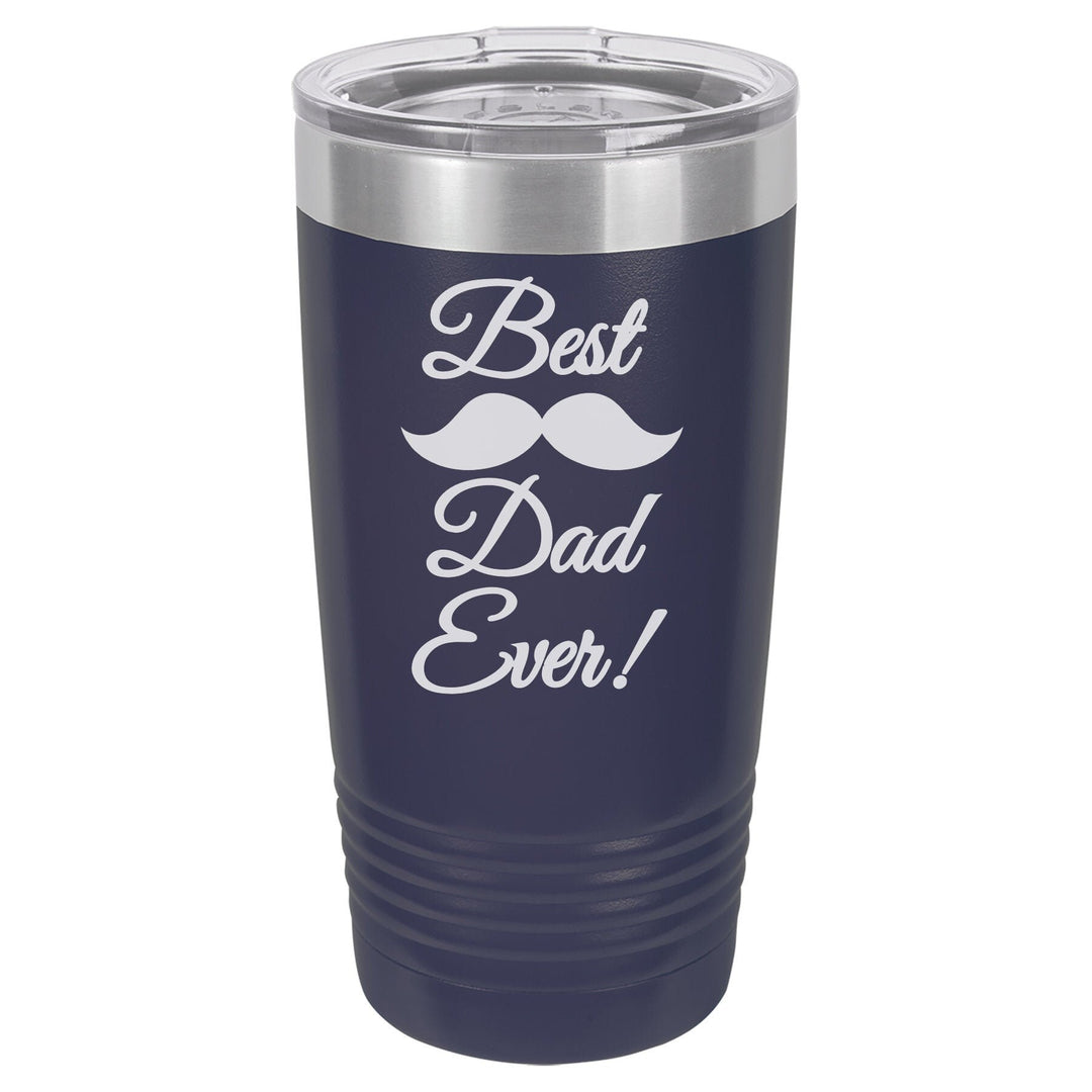 Best Dad Ever Custom Insulated Travel tumbler Father's Day Gift, 20 oz. Vacuum Insulated Tumbler with Lid , New Dad Gift, Man cave gift