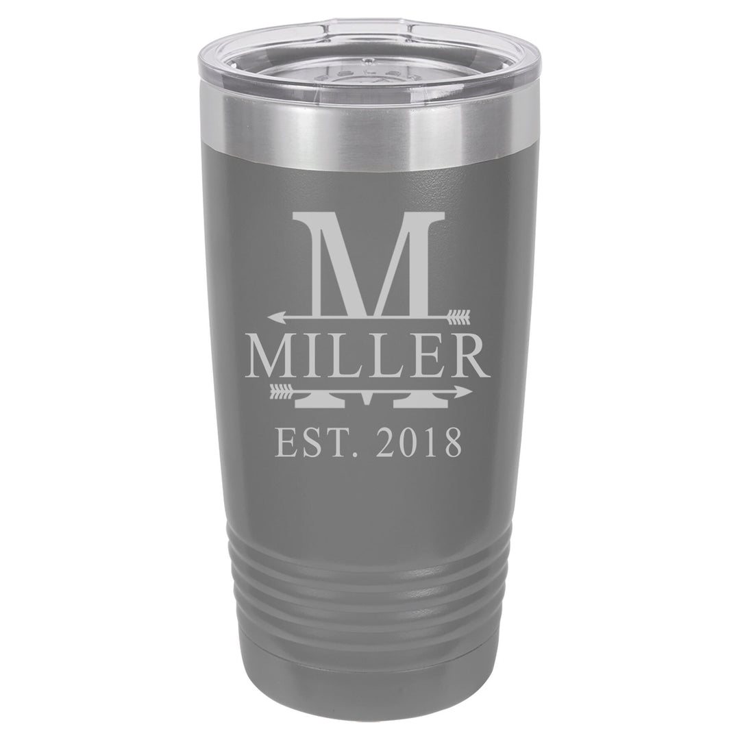 Custom Insulated Tumbler Gift, 20 oz. Vacuum Travel Insulated Tumbler with Lid , Insulated Tumbler Wedding gift for Couples, Groomsman