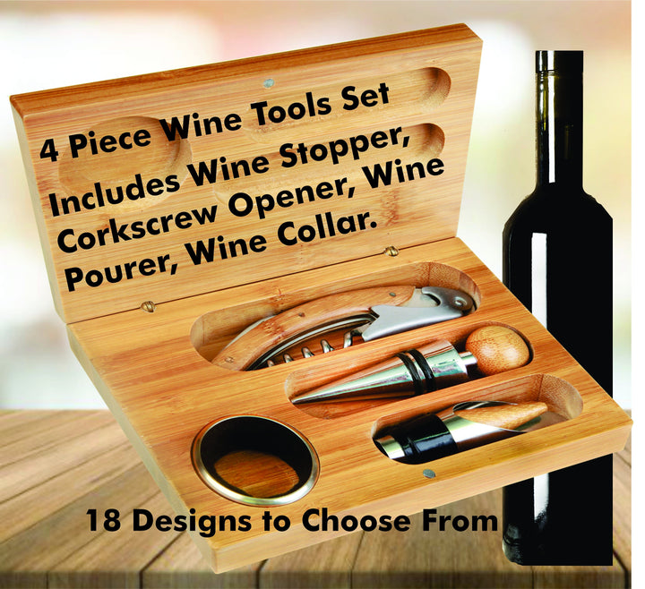 Custom Wine Wedding Gift, Personalized gift Wine Opener Set, Engraved Wine Accessories Gift Set, Personalized Wine Gifts, Wine Gift Tool set
